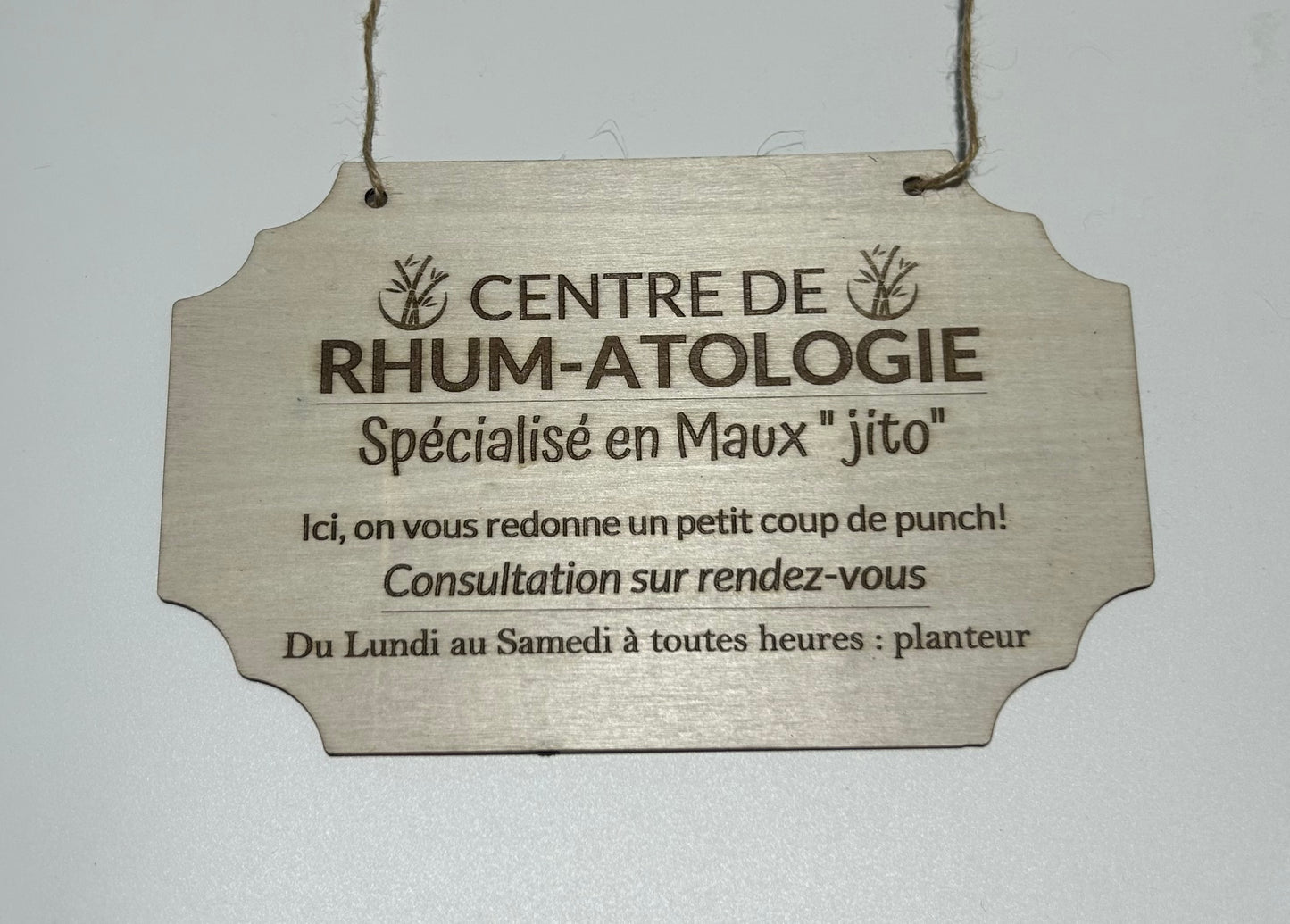 Plaques de décoration en bois humoristiques