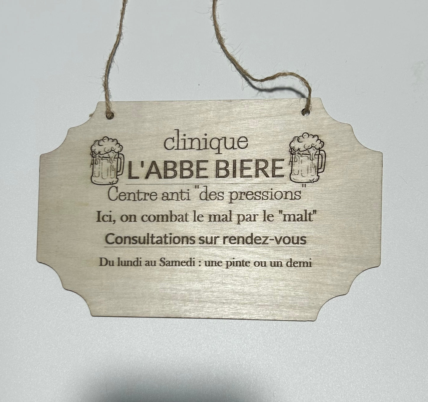 Plaques de décoration en bois humoristiques