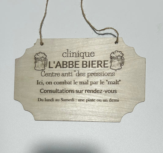 Plaques de décoration en bois humoristiques